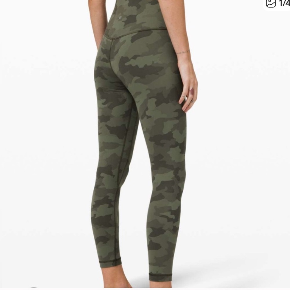 Lululemon Green Camo Align Leggings